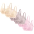 thumbnail image 1 of Timegard Front Closure Bras for Women 6pc Wireless Full Support Breathable Comfy Everyday Thin Bras, 1 of 5