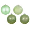thumbnail image 1 of Vickerman 4" Celadon 4-Finish Ball Christmas Ornament 12 per Box, 1 of 2