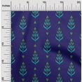 thumbnail image 1 of oneOone Georgette Viscose Fabric Leaves & Paisley Block Decor Fabric Printed BTY 42 Inch Wide, 1 of 4