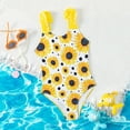 thumbnail image 1 of Girl Swimsuit One Piece Swimming Bathing Suit Quick Dry Ruffle Summer Bathing Suits 9-10 Years, 1 of 6
