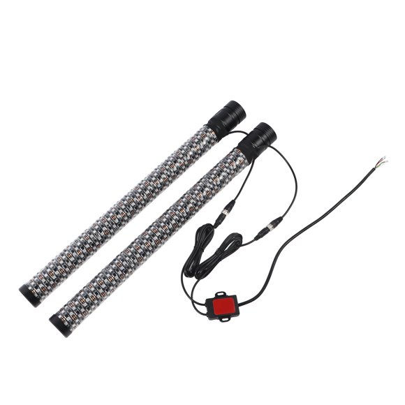 Lumière UTV Whip RGB LED, Lumière Whip avec Télécommande, Lumières Whip RGB LED Universelles avec Coque en EVA et Silicone pour Tous les Véhicules