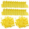 thumbnail image 1 of Shisuyan 100Pcs Tpu Yellow Animal Ear Tags for Cows Goats Identification 2X1.6X0.5In, 1 of 9