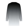 thumbnail image 4 of Timegard Women Long Sleeve Tops with Pockets Round Neck Casual Trendy T Shirts Gradient Color Comfy Basic Shirts, 4 of 5