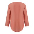 thumbnail image 5 of Kcodviy Bouton Femmes Dames Vêtements Chemise à Manches Longues Boutonnée Femmes Chemise Ample Chiffon Fermeture Éclair Chemise Chiffon Boutonnée Manches Longues Grande Taille Lin Blouse Ample Hauts, 5 of 5
