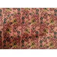 thumbnail image 4 of oneOone Cotton Poplin Fabric Leaves & Floral Block Print Fabric BTY 56 Inch Wide, 4 of 5