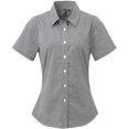 thumbnail image 1 of Premier Chemise en Coton à Micro-Carreaux à Manches Courtes pour Femmes, 1 of 4