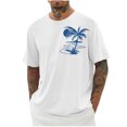 thumbnail image 1 of SDNall Shorts pour Hommes Imprimé Col Rond Mode Décontractée Manches Courtes Blouses Chemises Chemises pour Hommes, Tee-Shirts Manches Longues pour Hommes, Chemises Manches Longues pour Hommes, 1 of 4
