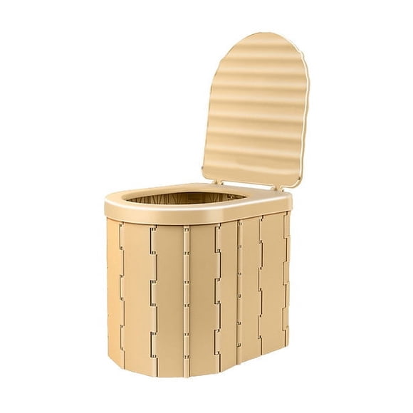 LSLJS New Folding Toilet with Lid Portable Car Mobile Toilet Car Travel Outdoor Camping Toilet Portable Fecal Dispenser