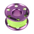 thumbnail image 2 of Wweixi Reel Professional Safety High Density Rope Lightweight Diving Tech Spool with Snap Hook Water Sports Accessories Purple, 2 of 6