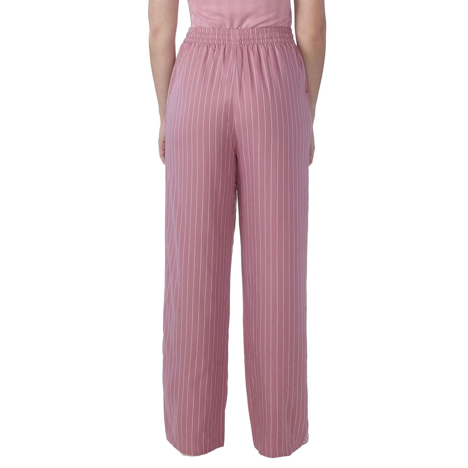 Secret vêtements de nuit pantalon en flanellette à fines rayures