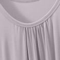 thumbnail image 4 of Elvqul Chemises de Nuit Sans Manches Pyjamas Grande Taille Dames Robe Unie Chemises de Nuit Blanches pour Femmes, 4 of 5
