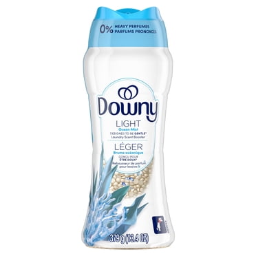 Perles rehausse-parfum pour lessive Downy Léger, parfum Brume océanique, perles pour les tissus pour la lessive, conçues pour être douces avec une légère bouffée de parfum, sans parfums prononcés