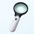 thumbnail image 4 of IROINID 45X Handheld 3 LED Light Magnifier For Reading Magnifying Glass Lens Jewelry, 4 of 5