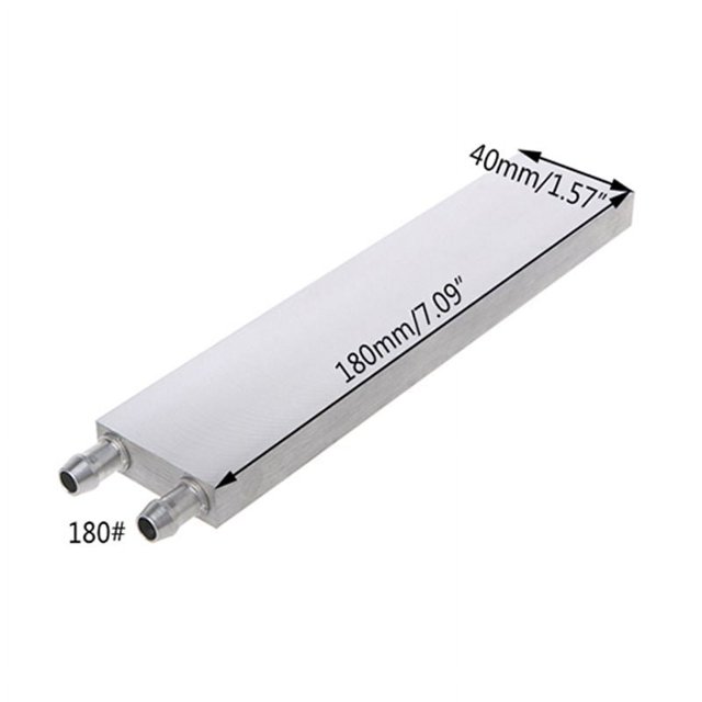 40x120mm Primary Aluminum Water Cooling Block Heat Sink System For PC Laptop CPU 180 (40x180mm)