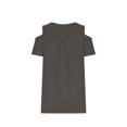 thumbnail image 4 of FAIWAD T-Shirts à Épaules Dénudées d'Été pour Femmes, Manches Courtes, Col Ras du Cou, T-Shirts Unis, Tunique Basique Décontractée, 4 of 6