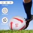 thumbnail image 4 of ziyahi Waterproof Durable Size 5 Machine-Stitched Soccer Ball Widely Football Training Unique Appearance red, 4 of 6