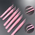 thumbnail image 3 of Lubelski Curved Straight Stainless Steel Tweezers False Eyelash Rhinestone Nipper Picker, 3 of 6