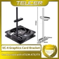 thumbnail image 2 of VC-4 Graphics Card GPU Holder Aluminum Alloy Adjustable Video Card Bracket Desktop PC ATX/M-ATX/ITX Chassis Cooling Kit Black, 2 of 6