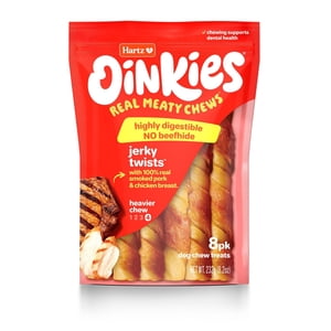 Hartz Oinkies Chicken Wrapped Pig Skin Twists™ Chew Dog Treats