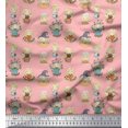 thumbnail image 1 of Soimoi polyester Crepe Fabric Cute Girl Kids Decor Fabric Printed Yard 42 Inch Wide, 1 of 5