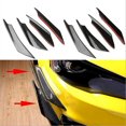 thumbnail image 1 of 4Pcs Carbon Fiber Car Bumper Fin Canard Splitter Diffuser Spoiler Air knife, 1 of 5