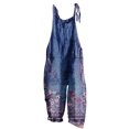 thumbnail image 2 of LOVZFMLL Combinaison pour Femme, Imprimée d'Été Sans Manches, Dos Nu, Ample, Longue, Bleu Foncé, m, 2 of 5