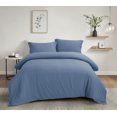 thumbnail image 1 of Swift Home Ultra Soft Solid Duvet Cover Set, King, Blue, 1 of 4