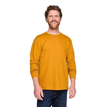 George Men's Long-Sleeve Textured T-Shirt