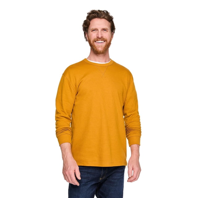 T-shirt texturé à manches longues George pour hommes