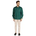 thumbnail image 2 of Bestman Solid Formal Button Down Shirt For Men Long Sleeve With Patch Pocket Business Wear, 2 of 7