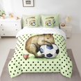 thumbnail image 2 of YST Capybara Ensemble de Douillette, Literie Animale Amusante, 7 Pcs, Format Simple, 2 of 5