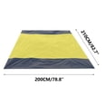 thumbnail image 3 of SLYNSHome Clearance Beach Blanket Sandproof Waterproof Extra Large Beach Mat Oversized Quick Drying Picnic Blanket - Yellow, 3 of 7