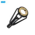thumbnail image 3 of Unique Bargains 3.0mm Stainless Steel Fishing Rod Tip Repair Kit Pole Ring Guide Replacement, Golden 8 Pack, 3 of 5