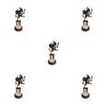 thumbnail image 3 of Youkk Iron Made Candle Holders With Exquisite Craft For Halloween Decoration Chilling Candlestick B 5Set, 3 of 6
