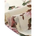 thumbnail image 5 of INSPIRE CHIC Tenue Femme Col en V Floral Manches 3/4 Poches Latérales Robe à Boutons S Abricot, 5 of 5