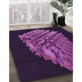 thumbnail image 3 of Ahgly Tapis Rectangulaire Lavable en Machine Intérieur Transitionnel Violet Foncé, 5 Pieds x 7 Pieds, 3 of 7