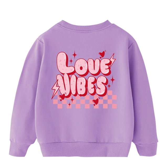 Pisexur Vêtements pour Bébé Fille, Mode Décontractée, Sweat-Shirt Unisexe à Manches Longues, Imprimé Mignon, Col Rond, Pull, Vêtements pour Bébé Fille, Polaire, Automne 3-8 Ans