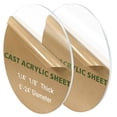 thumbnail image 1 of 2 Pieces 1/4" Round Plexiglass Sheet, 9 Inch Diameter Clear Acrylic Circle, Round Cake Disk Acrylic Sheet, Plexiglass Table Top, Round Acrylic Backdrop, 1 of 5