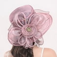 thumbnail image 2 of Women's Floral Mesh Hat Sunshade Beach Hat Sun Block Hat, 2 of 4