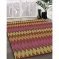 thumbnail image 3 of Ahgly Tapis Rectangulaire Lavable en Machine Intérieur Transitionnel Brun Cannelle, 2 Pieds x 3 Pieds, 3 of 7