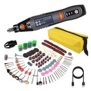 USB Cordless Rotary Tool Drill Engraving Pen Electric 3 Speed Mini Wireless Drill With Accessories Set 8500r-21000rpm ,Compact and Lightweight Portable