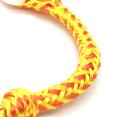 thumbnail image 2 of High-Strength Polyethylene Double-Braided Tow Rope Connector for Water Sports - 55cm Length, Yellow & Black Design - 25mm Diameter Hole, 6000lb Breaking Strength - Ideal for Tubing, Skiing, Towables, 2 of 5