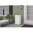 thumbnail image 3 of Suncast Outdoor Wicker Trash Hideaway, Resin Container for Patio and Deck – White, 3 of 3