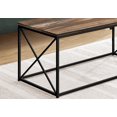 thumbnail image 2 of Monarch Specialties Coffee Table, Accent, Cocktail, Rectangular, Living Room, 40"l, Metal, Laminate, Brown, Black, Contemporary, Modern, 2 of 4