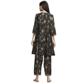 thumbnail image 2 of Biba Rangriti Ensemble Kurta Ethnique Indien (20870), Noir, Taille 42, 2 of 5
