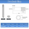 thumbnail image 2 of 10Pack Slotted Cylindrical Pin, M5 x 40mm 304 Stainless Steel Dowel with Nut, 2 of 6