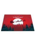 thumbnail image 2 of Tapis de Noël pour l'Extérieur, Tapis de Porte Rouges de Noël pour l'Entrée Extérieure, Tapis de Porte avant de Noël pour l'Entrée Intérieure, Tapis de Porte à Lettres de Noël Tapis de Cuisine Chambre Salon Intérieur Tapis de Maison, 2 of 3