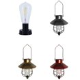 thumbnail image 2 of Shengyu Solar Hanging Metal Solar Pendant Edison Bulb Design, Easy Hanging, Openwork For Gardens, Courtyards, Patios, Trees Black, 2 of 6