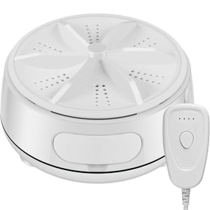 Mini laveuse 4 Mode Ultrasonique Turbine Lave-linge Petite laveuse ultrasonique Fonctionnement silencieux laveuse portable Mini Lave-linge avec conception de rangement de détergent pour les voyages à domicile C
