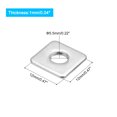 thumbnail image 2 of Uxcell Rondelle Carrée, Lot de 10, M5x12x12x1 mm, Rondelles Carrées pour Plaques en Acier Inoxydable 304, 2 of 5